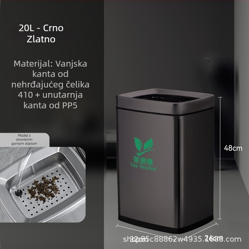 Nehrđajući čelični kantu za čaj s filtrom, uredska upotreba, 12 L