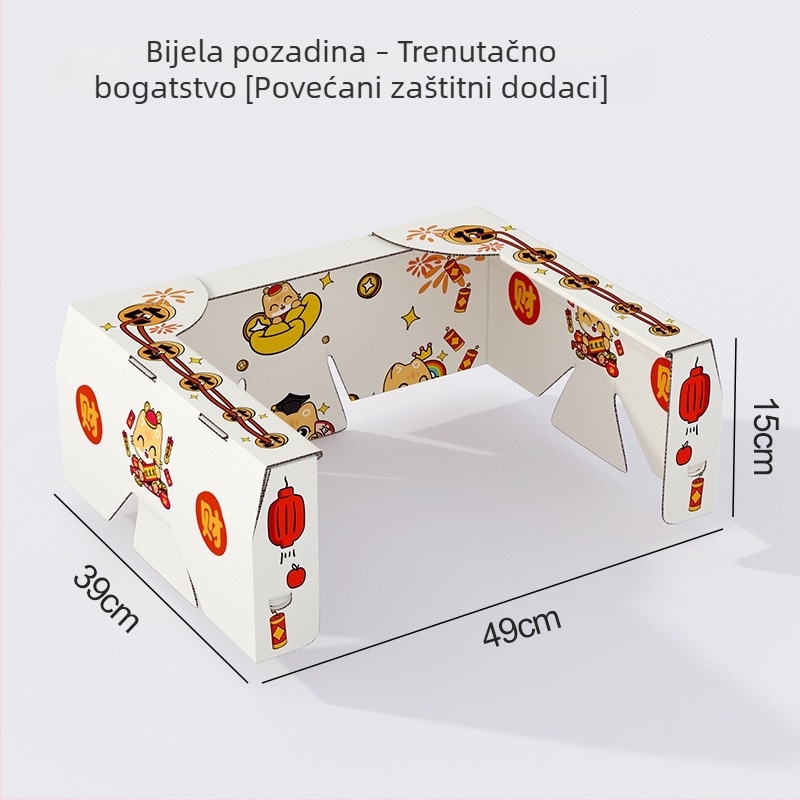 Jednokratna kutija za mačji pijesak, prijenosna, sklopiva, vodootporna, velika, za putovanja i uporabu u automobilu