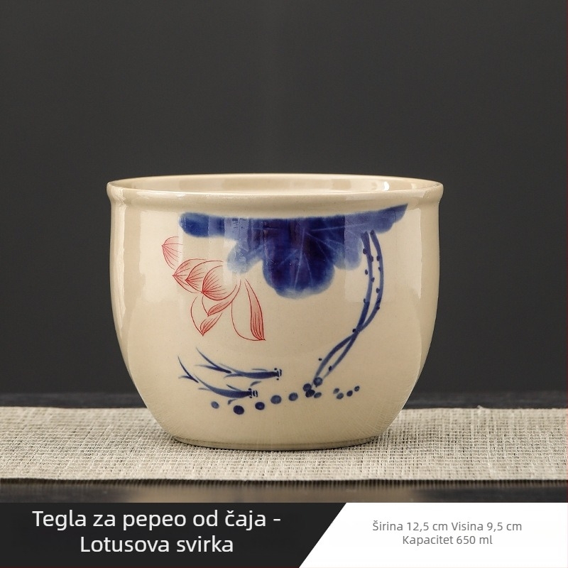 Keramička posuda za pranje čaja sa vodnim bazenom i spremnikom za otpadnu vodu za Gongfu čajnu ceremoniju