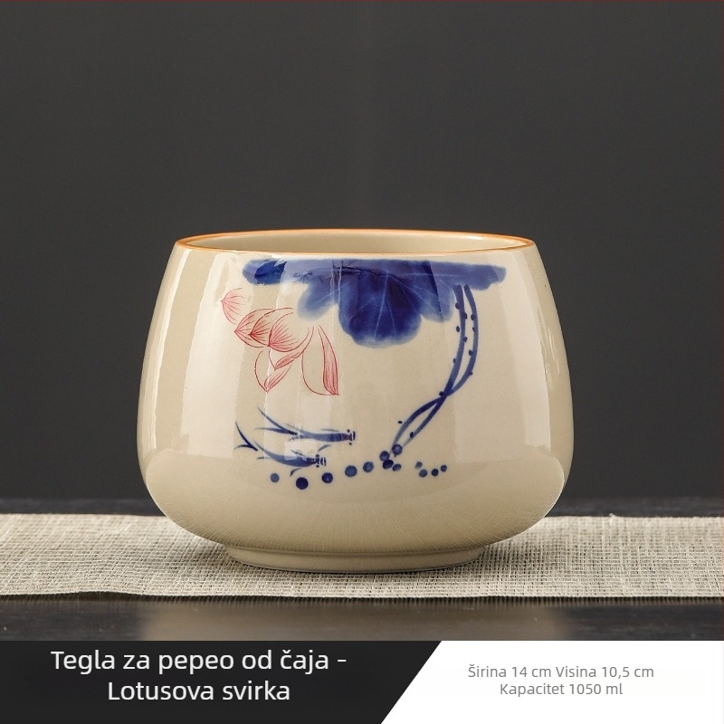 Keramička posuda za pranje čaja sa vodnim bazenom i spremnikom za otpadnu vodu za Gongfu čajnu ceremoniju