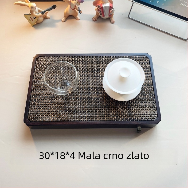 Minimalistička i elegantna čajna pladnja za kućnu upotrebu s mogućnošću pohrane vode, Wen Ding čajna pladnja [Mountain Mist]