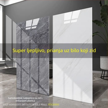 Samoljepljive PVC naljepnice za zid s pločicama za kuhinju; vodootporne i otporne na vlagu, dekorativne obloge koje sakrivaju nedostatke zida.