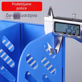 Plastični regal za dokumente s četiri kolone
