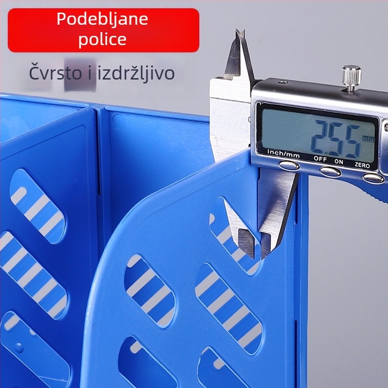 Plastični regal za dokumente s četiri kolone