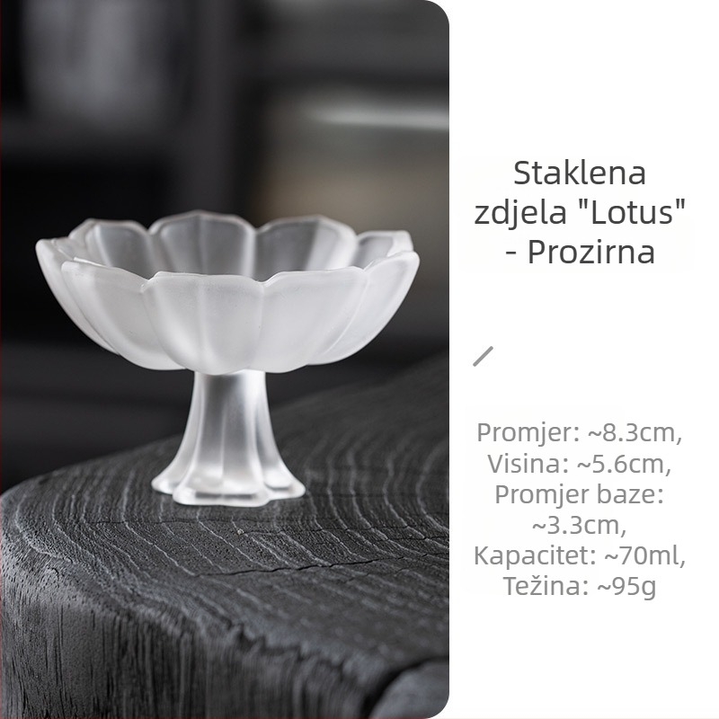 Glazirana pastelna čaša za čaj s visokim stalkom, aromatična čaša i čaše za rižino vino i soju – elegantno staklo