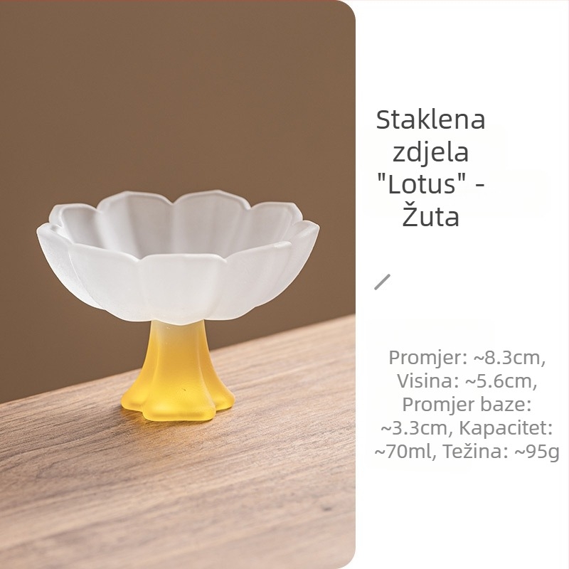 Glazirana pastelna čaša za čaj s visokim stalkom, aromatična čaša i čaše za rižino vino i soju – elegantno staklo