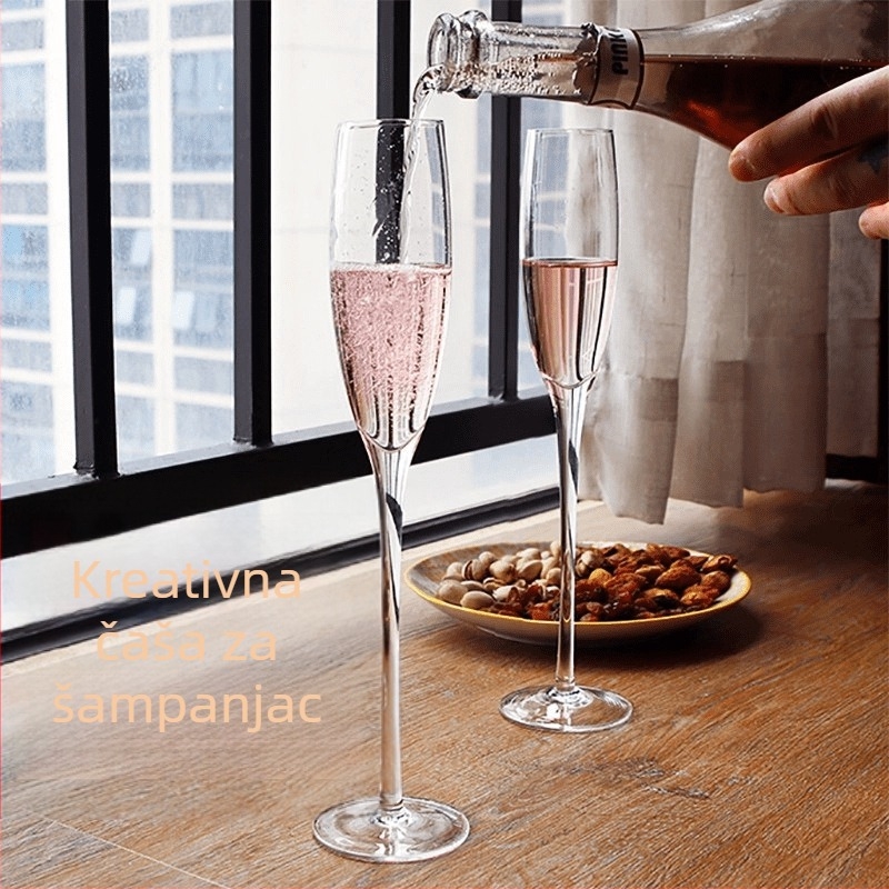 Kristalno staklo čaše za šampanjac, oblik zodijaka, zapremina 101–200 ml, set
