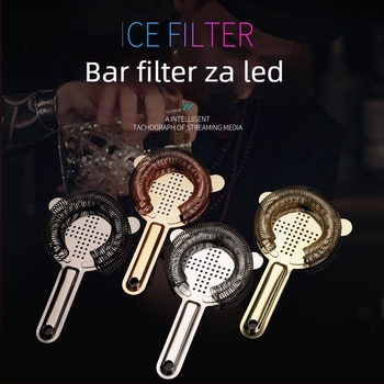 Nerđajući čelik Hawthorne filter za koktele – europski stil, odvajanje leda za bar