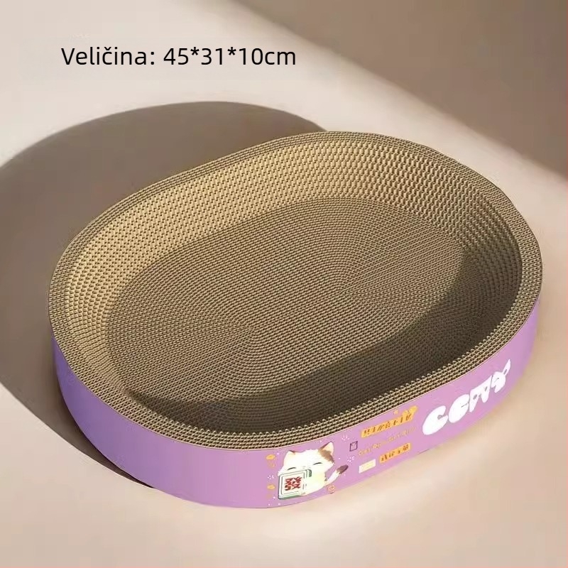 Integrirana ploča za grebanje s vertikalnim sisal stupcem, ekstra velika, otporna na habanje i bez odvajanja dlaka, mačje gnijezdo za sve sezone