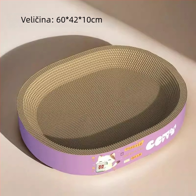 Integrirana ploča za grebanje s vertikalnim sisal stupcem, ekstra velika, otporna na habanje i bez odvajanja dlaka, mačje gnijezdo za sve sezone