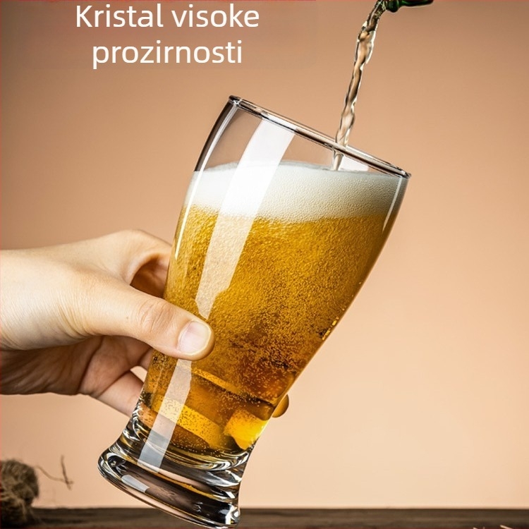 Set čaša za pivo za kućnu upotrebu, deblje čaše za craft pivo, moderne čaše za točeno pivo, dizajn s laganim luksuzom