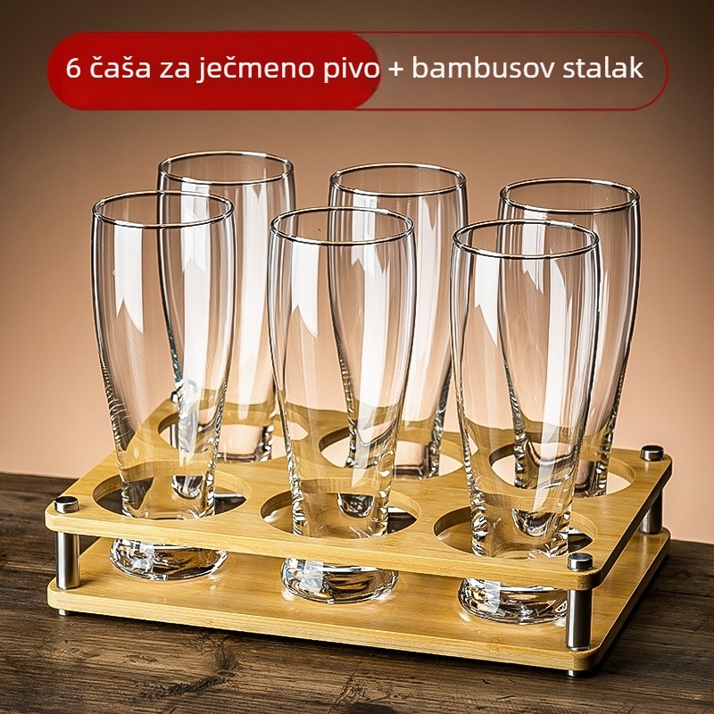 Set čaša za pivo za kućnu upotrebu, deblje čaše za craft pivo, moderne čaše za točeno pivo, dizajn s laganim luksuzom