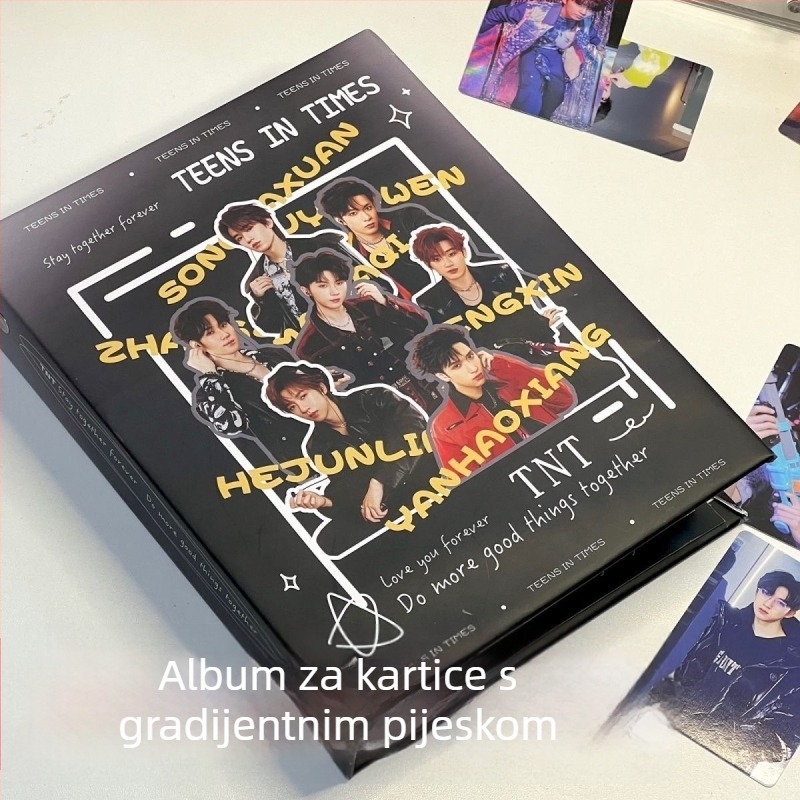 Set od 20 albuma za kartice s tvrdim kućištem, s odvojivim četvero-sekcijskim odjeljkom za pohranu idol kartica — Guka fotoalbumi