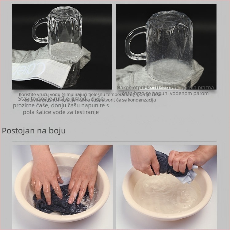 Muške bokserice od modalnog materijala, prozračne, srednji pojas, jednobojne, ZKIICK