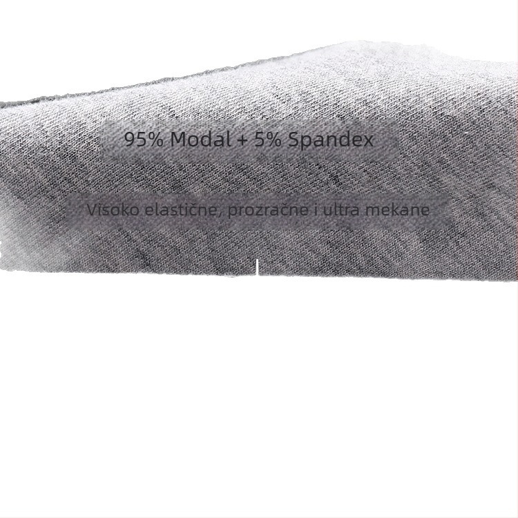 Muške bokserice od modalnog materijala, prozračne, srednji pojas, jednobojne, ZKIICK