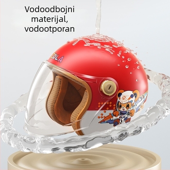 2024 novi model dječja kaciga s 3C certifikatom za električna vozila, univerzalna za dječake i djevojčice, kaciga tipa 3/4, zaštita za jesen i zimu