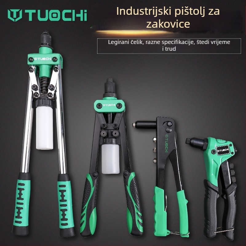 Ručni pištolj za nitovanje za kućnu upotrebu, mali alat za nitovanje, industrijske kvalitete