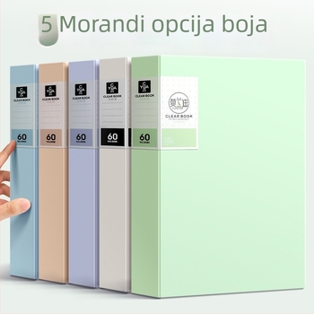 Morandi A4 mapa s prozirnim umetnim listovima za dokumente, ispite i partituru
