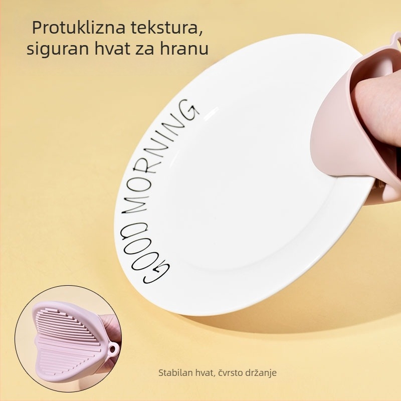 Silikonske rukavice otporne na visoke temperature s protukliznim zahvatom za sigurno rukovanje vrućim zdjelama i tanjurima