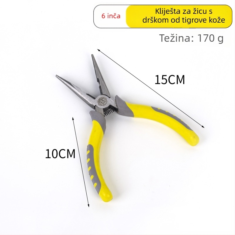 9-inčne višenamjenske kliješta za skidanje izolacije žica, 8-inčne kliješta za žice, klešta s igličastim nosom, 6-inčne diagonalne klešta, industrijske kvalitete – klešta za zaključavanje