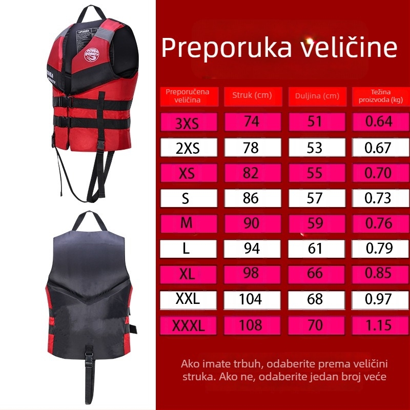 Dječji prsluk za spašavanje s velikom uzgonu, za brod i snorkeling