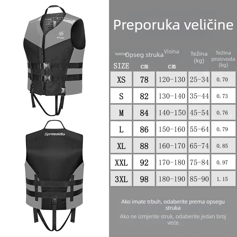 Dječji prsluk za spašavanje s velikom uzgonu, za brod i snorkeling