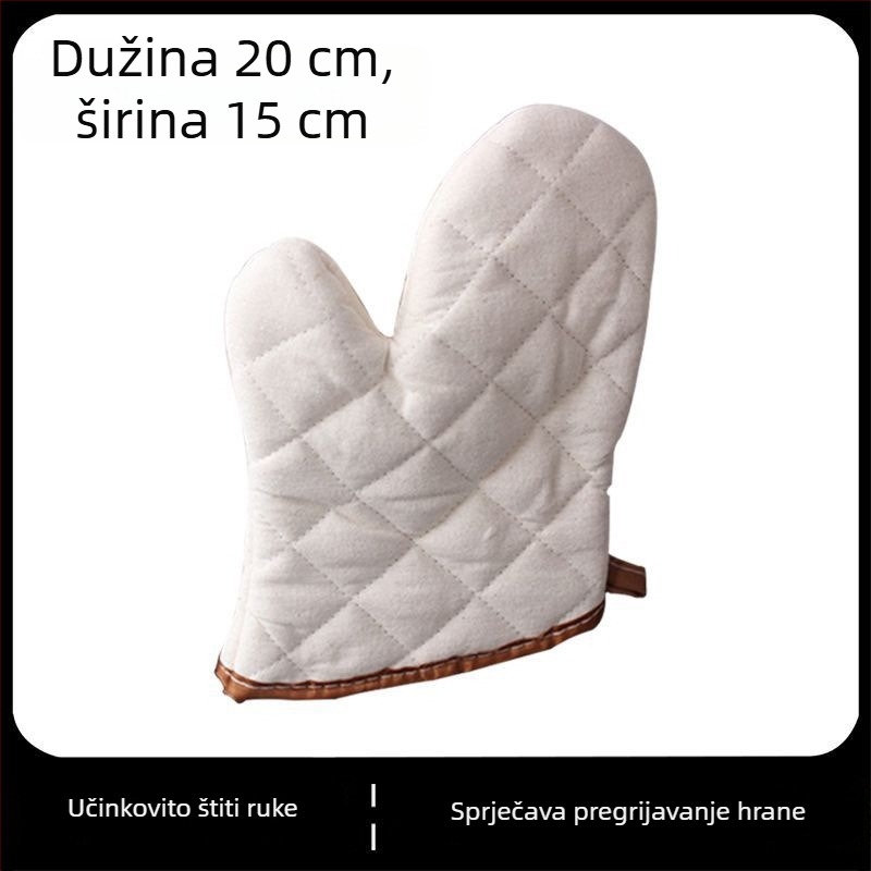 Rukavice otporne na visoke temperature za pečenje i roštilj, debeli izolirani kuhinjski rukavici za pećnicu i mikrovalnu