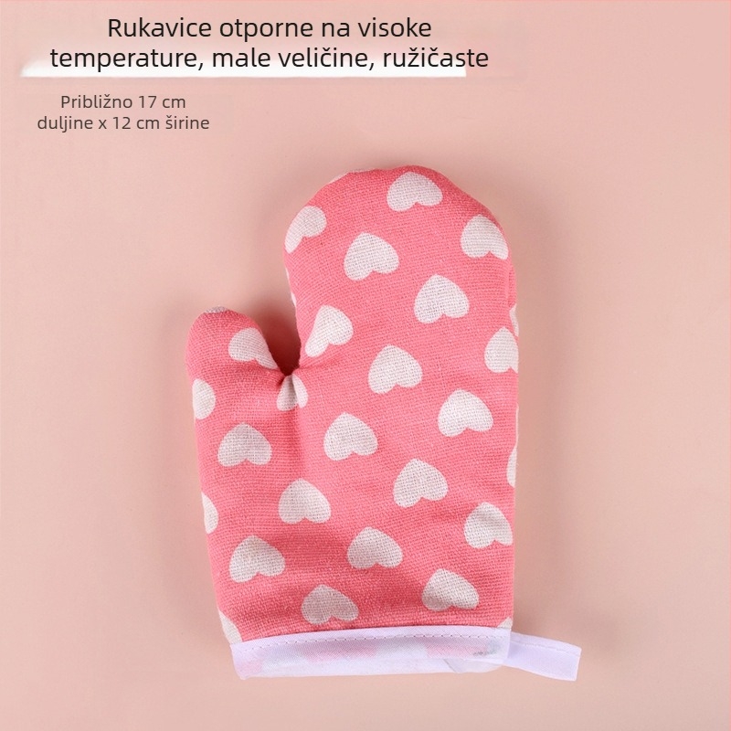 Rukavice otporne na visoke temperature za pečenje i roštilj, debeli izolirani kuhinjski rukavici za pećnicu i mikrovalnu