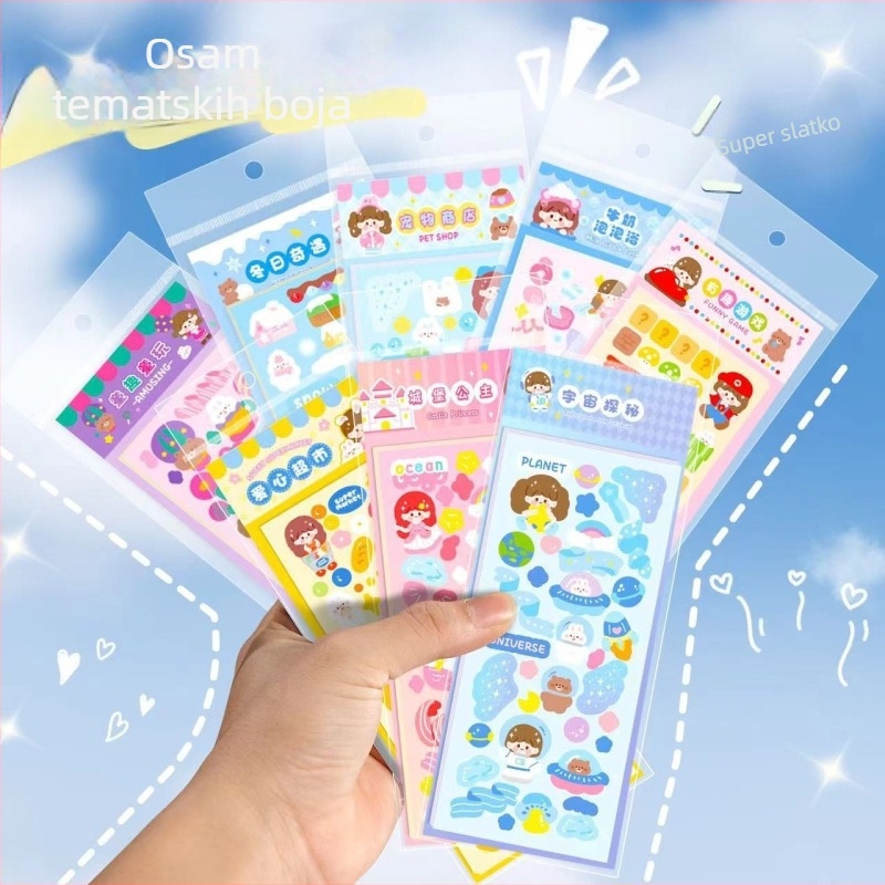 Set naljepnica Goo Card – naljepnice za planer u korejskom stilu, laser-rezane, slatke, visokokvalitetni dizajni