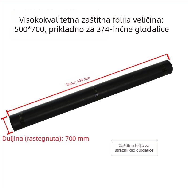 Zaštitni pokrov točne freze s gumiranim harmonika panelom, štit za strug i kopče za kabelske linije