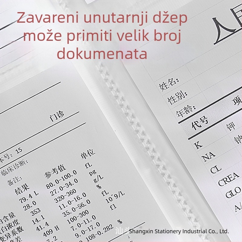 Organizator trudnoće i prenatalnih zapisa – dosje A4/A5, pohrana ultrazvučnih nalaza