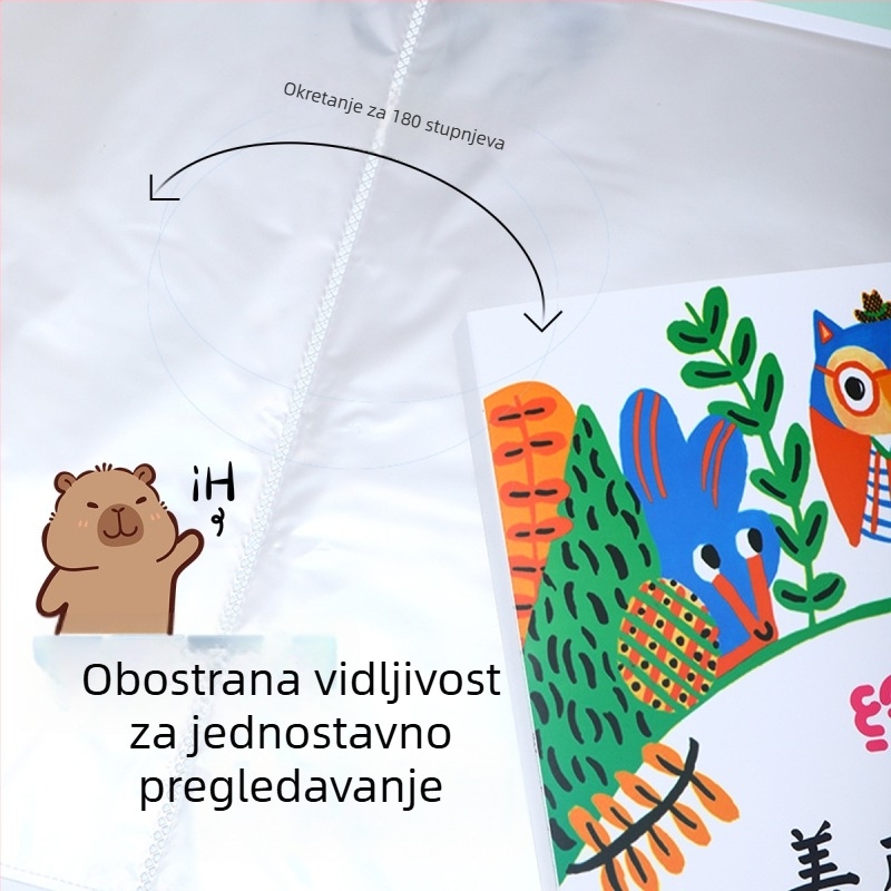 A3 portfel za učenike – crteži i umjetnička djela, organizator za plakate i ispitne materijale