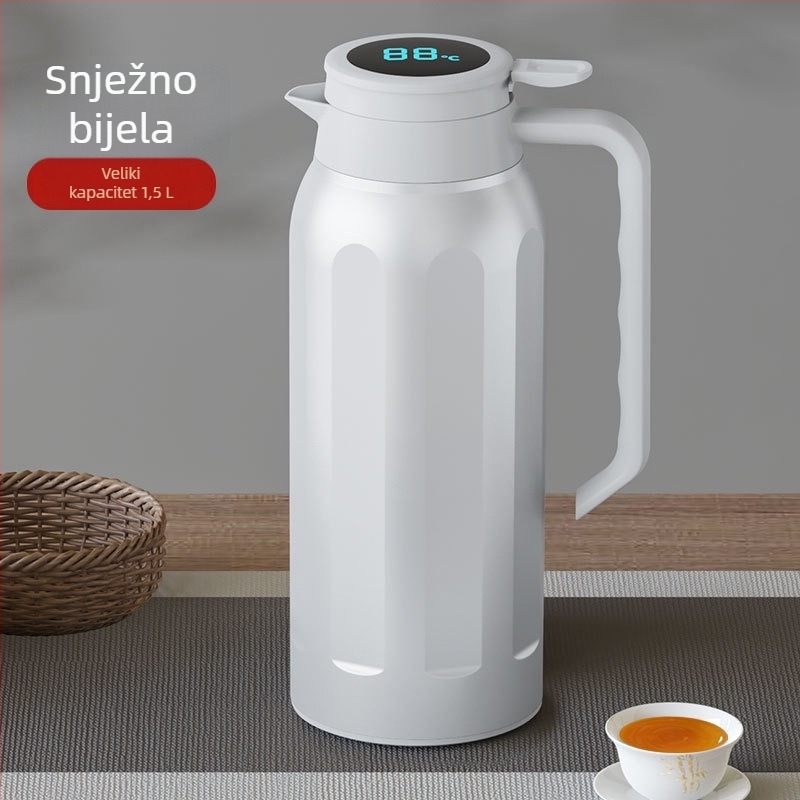 Vakuumska izolirana termos šalica 1,5 L, unutarnji 304 nehrđajući čelik, prijenosna za kuću i putovanja