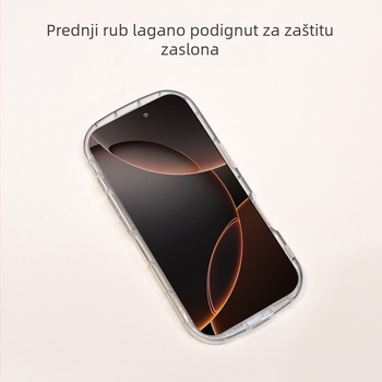 Gradijentna ovalna futrola za Apple iPhone 16 Pro Max – ljubičasta, s naramenicom, otporna na pad, magnetski zatvarač, 16. serija