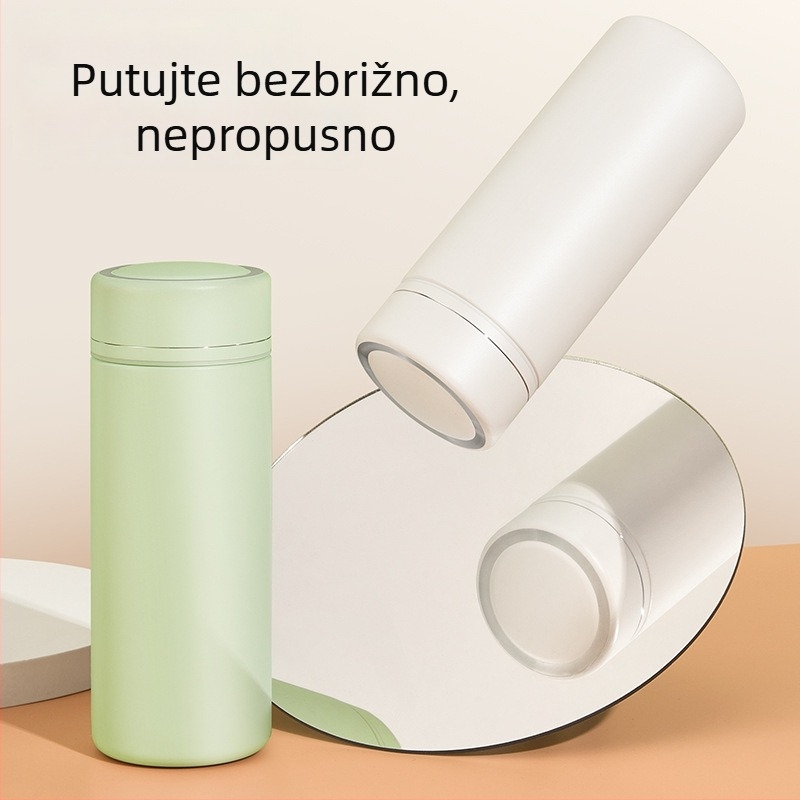 Kompaktni izolacijski čaš za žene, prenosna džepna mini čaša od nehrđajućeg čelika 316L