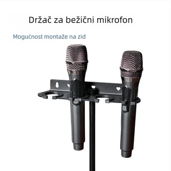 Zidni držač za mikrofone – višenamjenski anti-vibracijski nosač za žične i bežične mikrofone