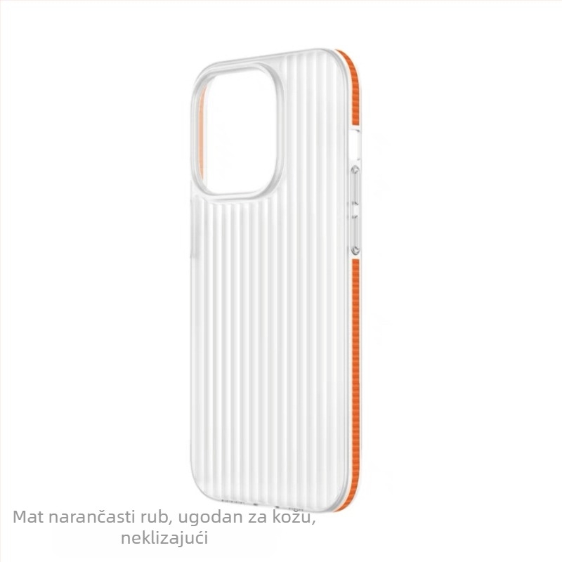 Čvrsti kućište s valovitom teksturom, mat, magnetsko pričvršćivanje, za iPhone 17 i iPhone 16 Pro Max, minimalistički dizajn.
