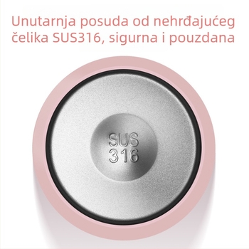 Novi elegantni voćni termos čaša velikog kapaciteta, prijenosna sa slamkom