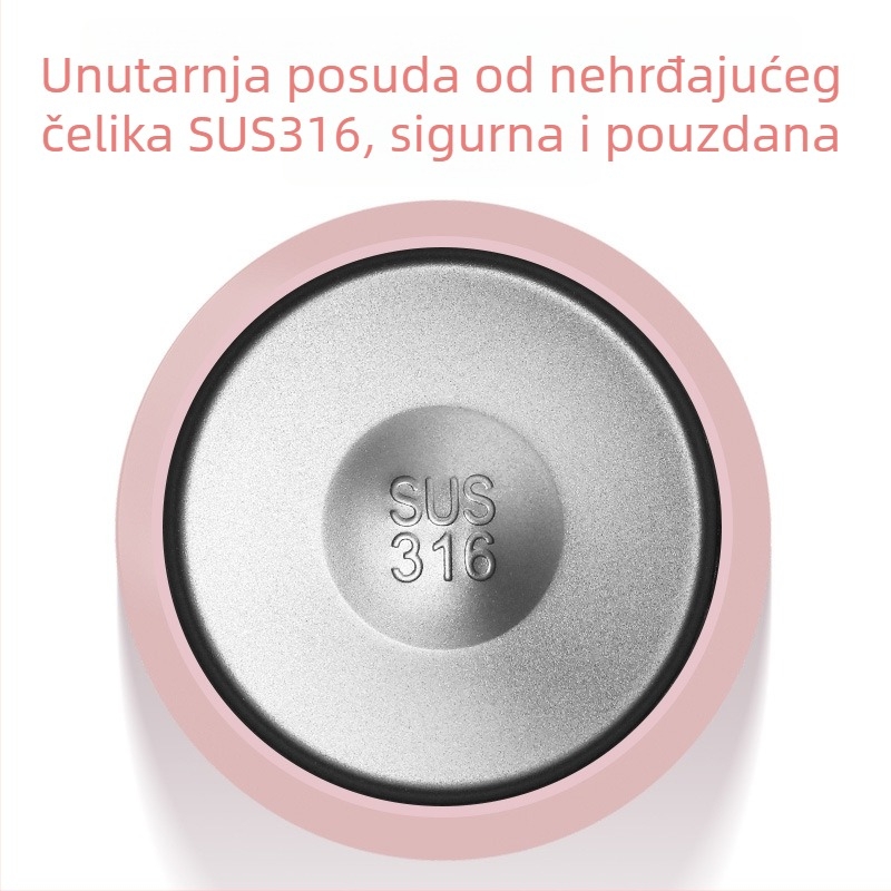 Novi elegantni voćni termos čaša velikog kapaciteta, prijenosna sa slamkom