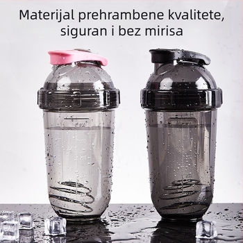 Banana shaker šalice za miješanje proteina u prahu, s mjernom skalom, velika kapaciteta, plastična prijenosna shaker boca, protiv curenja