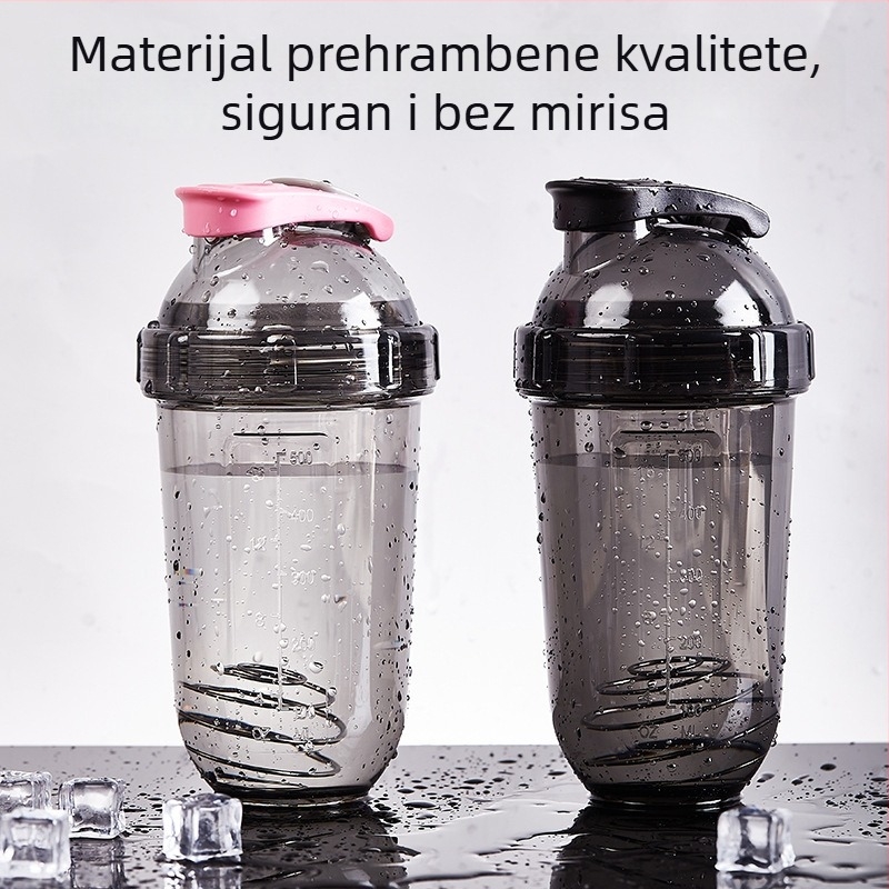 Banana shaker šalice za miješanje proteina u prahu, s mjernom skalom, velika kapaciteta, plastična prijenosna shaker boca, protiv curenja