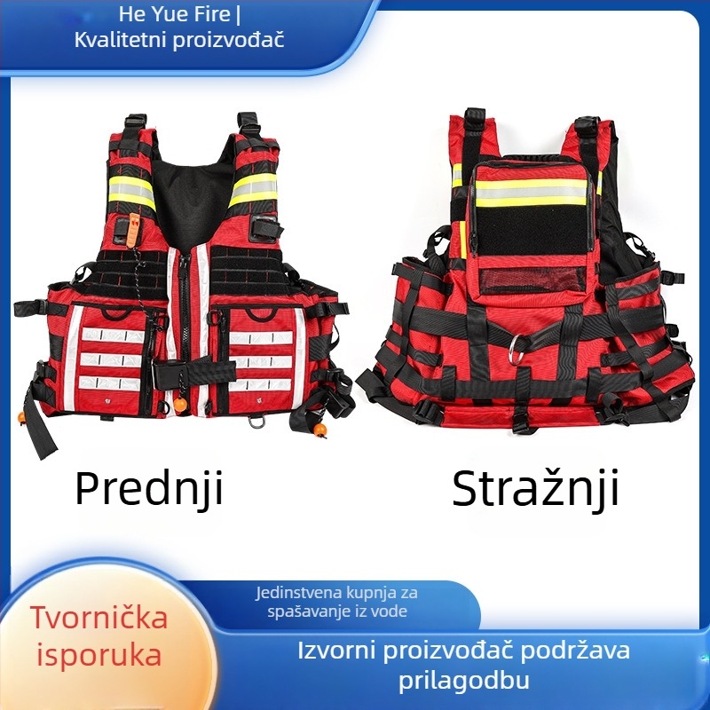 Životni prsluk za spašavanje s visokom plutnošću, namijenjen rafting-u i plovidbi brodom