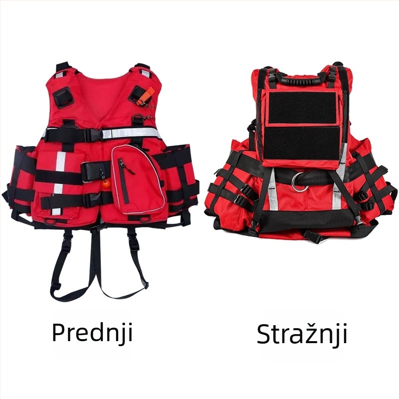 Životni prsluk za spašavanje s visokom plutnošću, namijenjen rafting-u i plovidbi brodom