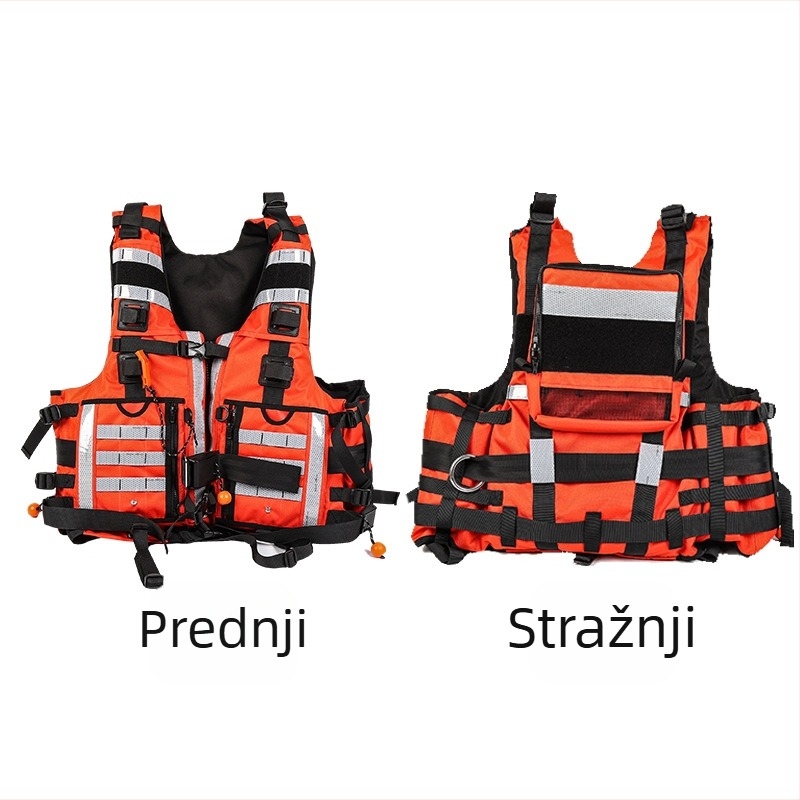 Životni prsluk za spašavanje s visokom plutnošću, namijenjen rafting-u i plovidbi brodom