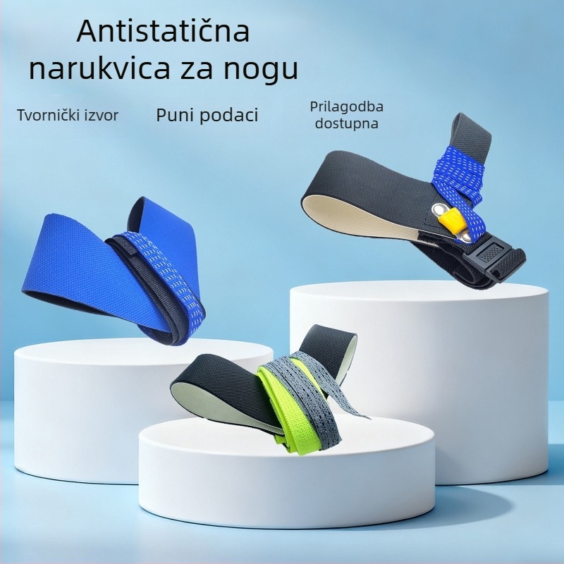 Antistatični kaiš za gležanj, gumeni, za proizvodnju elektronike