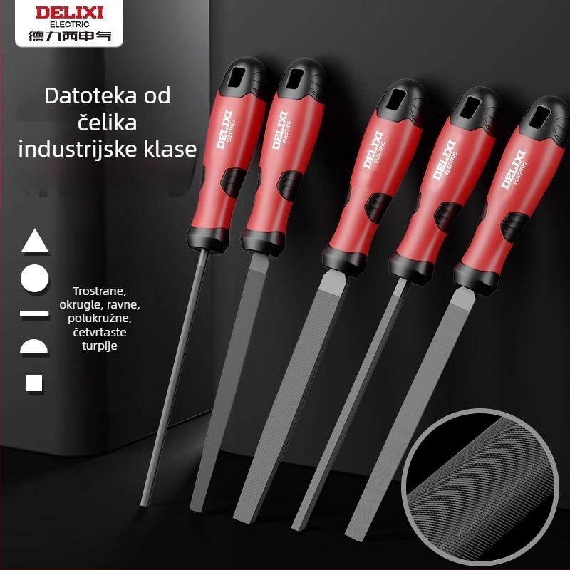Delixi kružni pilnik za metal i drvo – industrijski alati za brušenje od visokougljične čelika