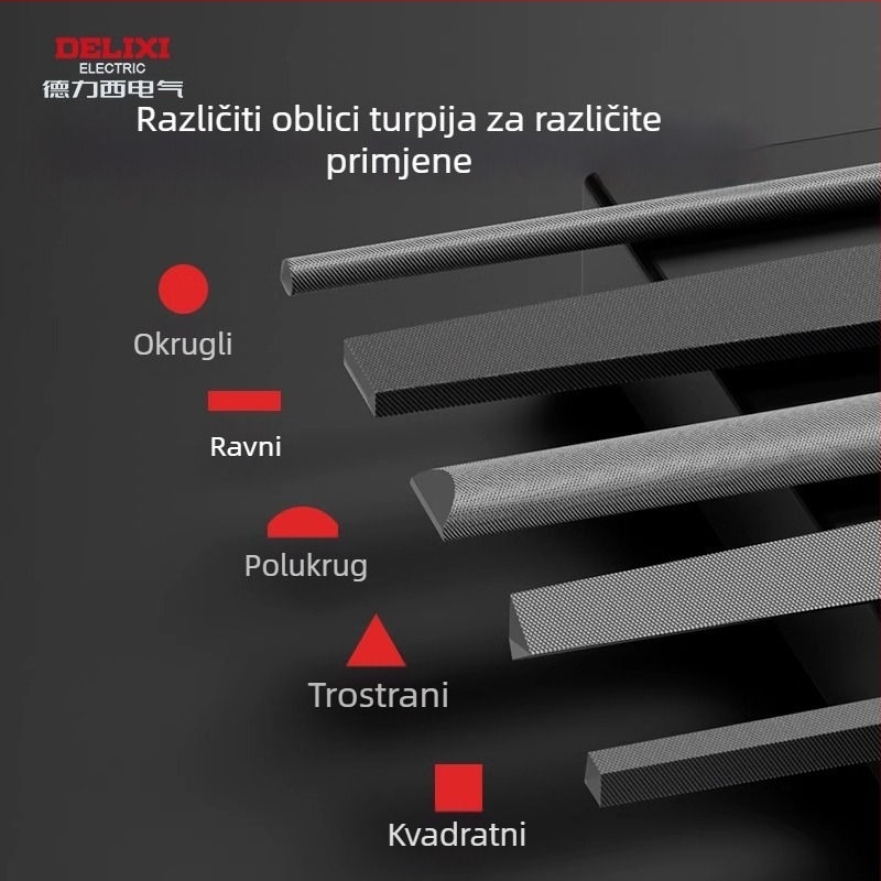 Delixi kružni pilnik za metal i drvo – industrijski alati za brušenje od visokougljične čelika