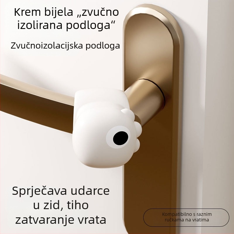 Dinosaure tematski set zaštitnih silikonskih kućišta za kvaku vrata, tri dijela, zaštita od sudara i statičnosti, tihi rad