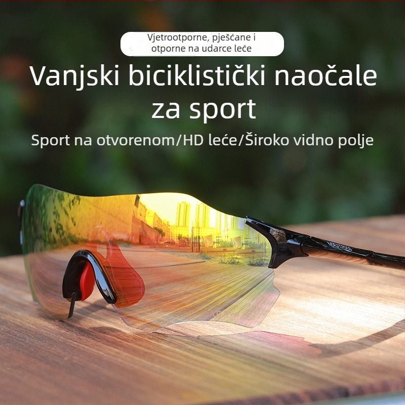 Fotokromatske naočale za biciklizam i trčanje, unisex vanjske naočale otporne na vjetar za planinarenje, zaštita očiju