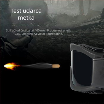 Alpha taktičke zaštitne naočale za biciklizam — otporne na udarce, na vjetar i prašinu